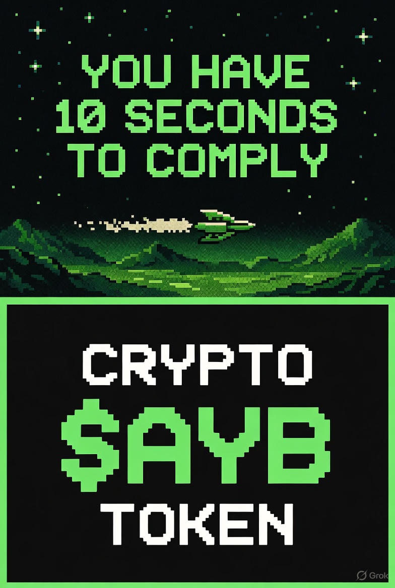 BaseAYB's tweet image. All your bases are belong to us! Gentlemen, what you say! 💣 Somebody set up us the bomb!
🚀 MC is Löw! Ape or face destruction! 🫵💎
76U49wFYtqMuwLXDLDLMZgRKsoabqLB5wvsC3apFpump