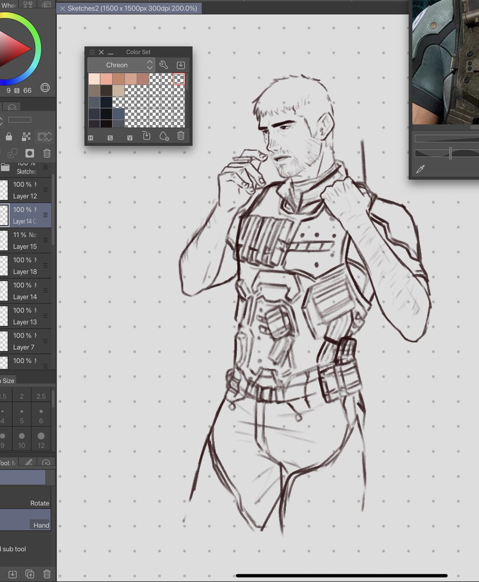 zestylemonbread's tweet image. An old Chris Redfield sketch I may redraw someday.
Been busy working on the raffle prizes, also I have been more active on 🦋 and Discord.

#ResidentEvil #ChrisRedfield