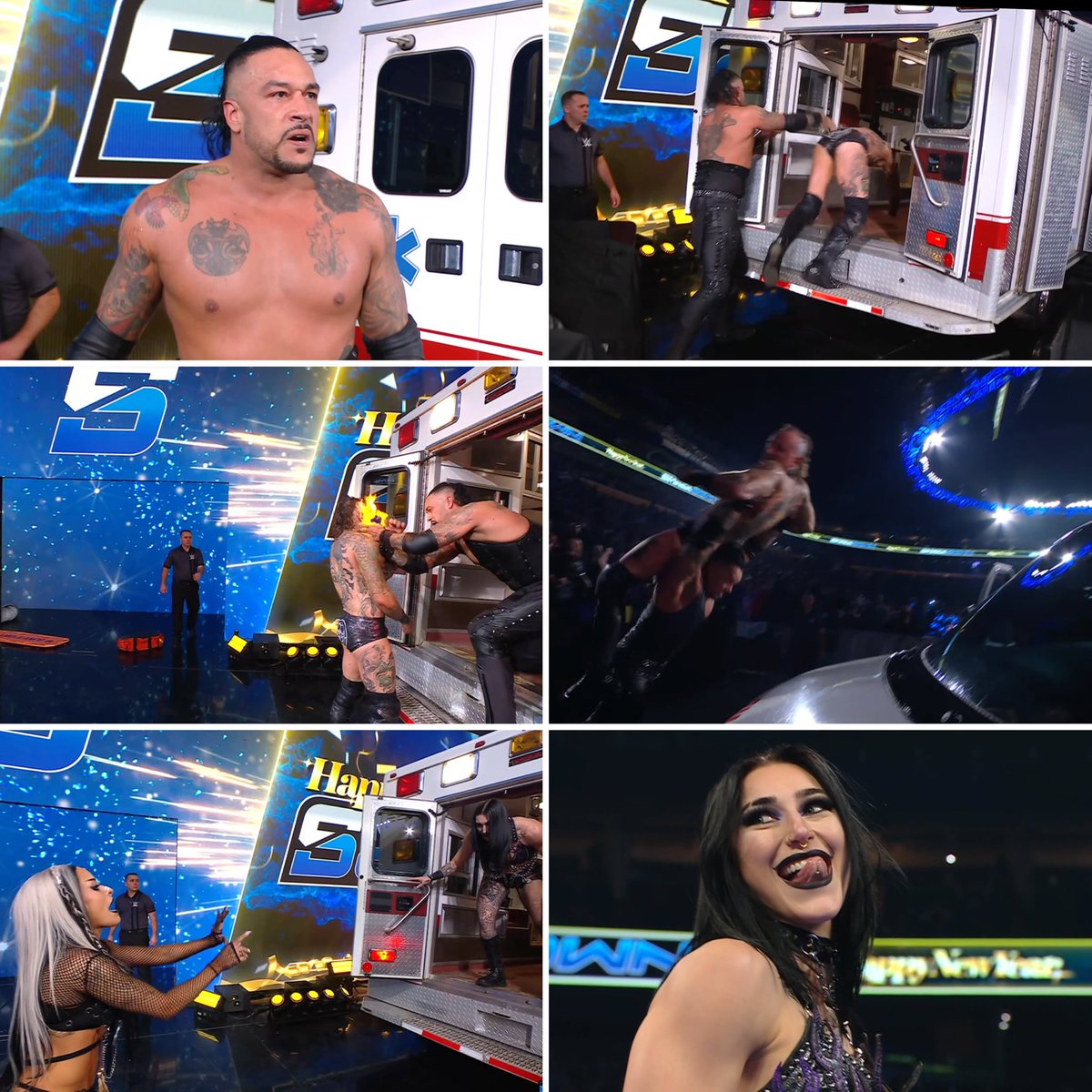 onlylukaWfans's tweet photo. #DamianPriest y #AliesterBlack nos dieron una señor luchón... #ZelinaVega fue atacada por #RheaRipley... y tuvimos mesas rotas, ambulancias rotas, bolas de fuego... PRIEST resulta victorioso #wwe #smackdown https://t.co/MS1uQumnSk