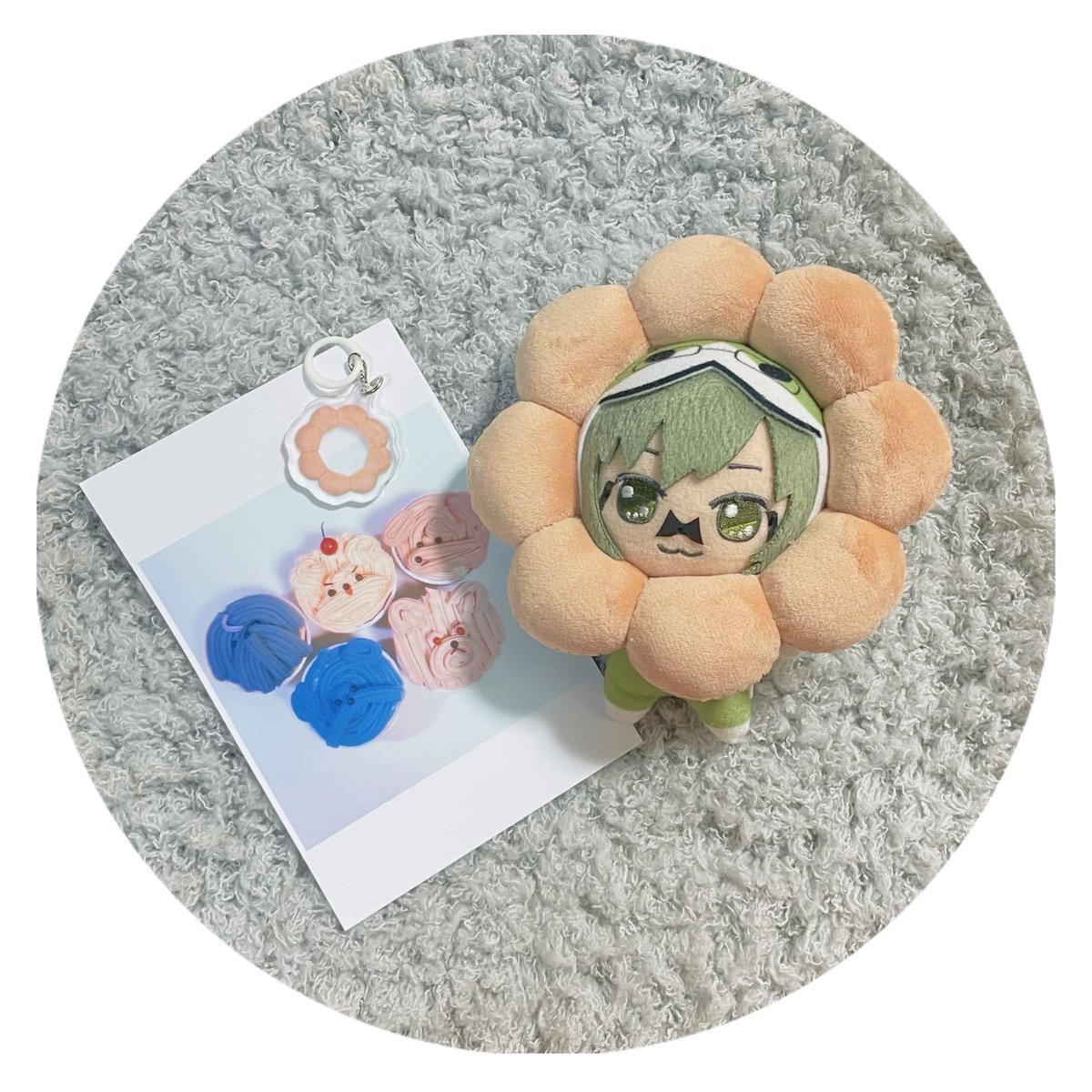 くりおねちゃん˙˚ʚ♡ɞ˚˙専用ぬいちゃん ぬいドーナツ 屋さん➤ @mimi0_99 さま からお迎えしました🍩 うちの子