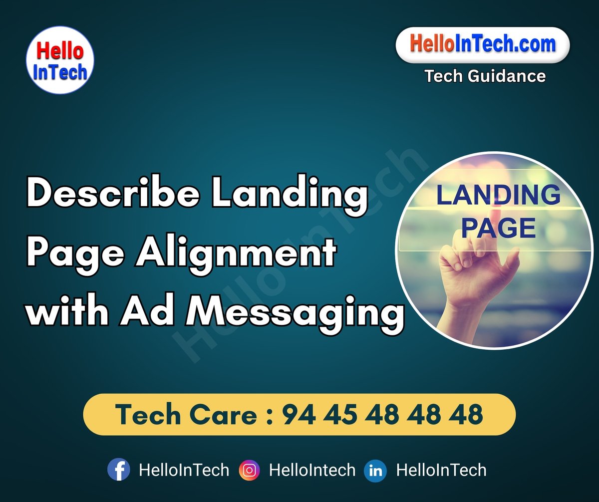 HelloIntec13514's tweet image. Describe landing page alignment with ad messaging

If you would like more information, please visit the page.
hellointech.com/describe-landi…

#hellointech #landingpageoptimization #admessaging #conversionstrategy #digitaladvertising #ppcads #userexperience #messagealignment