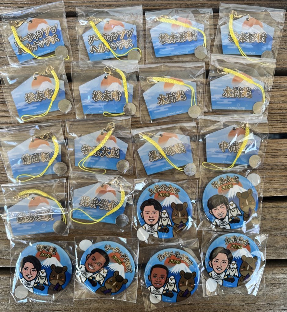 若鷹ガチャ 求 謹賀新年絵馬6.9缶バッジ6.7.9 ＞缶バッジ00＞＞＞絵馬