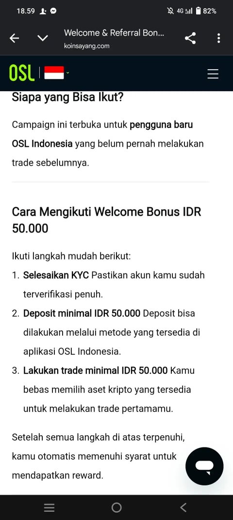 Event osl indonesia (koin sayang)
Modal 50k reward 50k land rata" 7 hari paling lama 30 hari kerja. Daftar Depo 100k (saran 111k) agar bisa langsung ditarik setelah lakuin misi. Kalo 50k gbsa di tarik krn minim wd 100k fee wd 10k Trade  50-60k linknya #osl koinsayang.com/en/register?in…