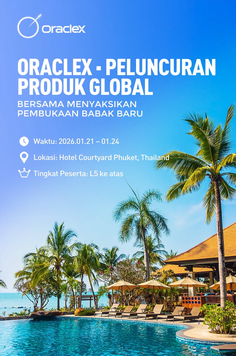 OEXCHAIN's tweet photo. The future has arrived, awaiting definition β¨
OracleX Phuket Global Product Launch
You are invited to co-create the future! π
#OracleX #GlobalProductLaunch #CoCreateTheFuture https://t.co/xAxWwZrzP5