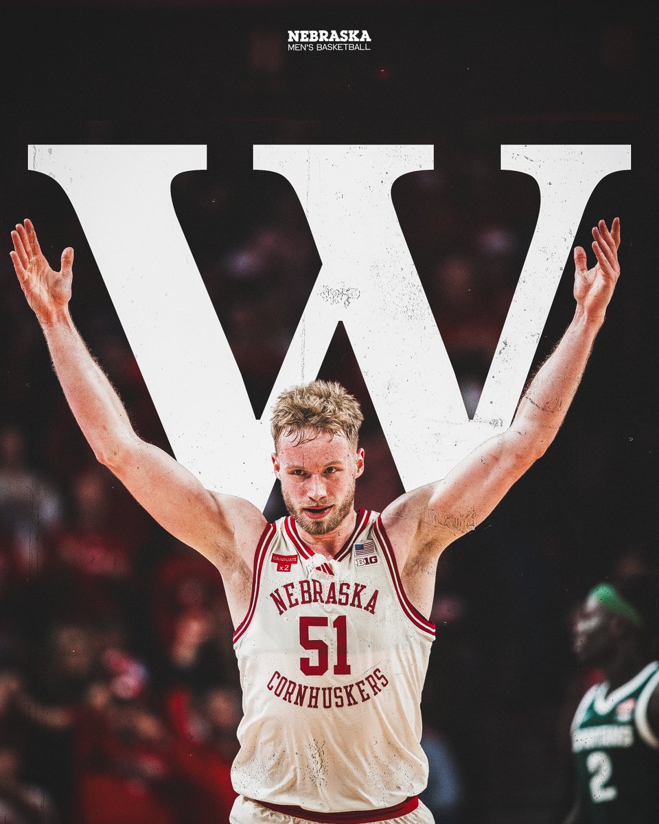 HuskerMBB's tweet image. Won the day.