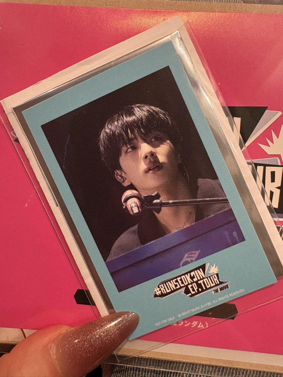 RUNSEOKJIN EP_TOUR THE MOVIE
ジン JIN ソクジン
ポップコーンバッグ 特典 カード 交換

【譲】ブルー
【求】ピンク

郵送📮または都内手渡し可能な方

交換いただける方いらっしゃいましたらご連絡ください🙇‍♀️