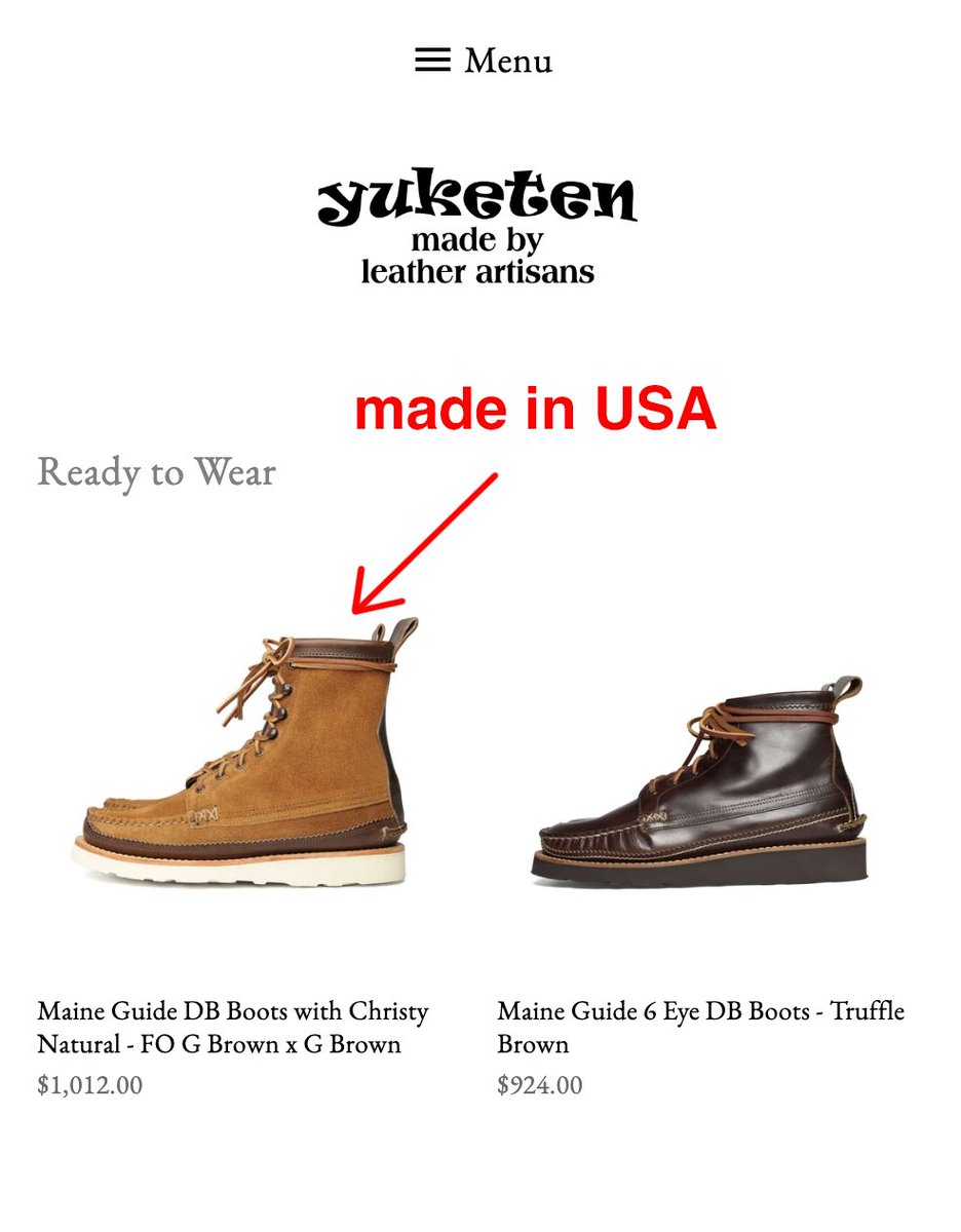 people offended by $600 shoes are going to be in for a surprise when trump eventually reshores US manufacturing