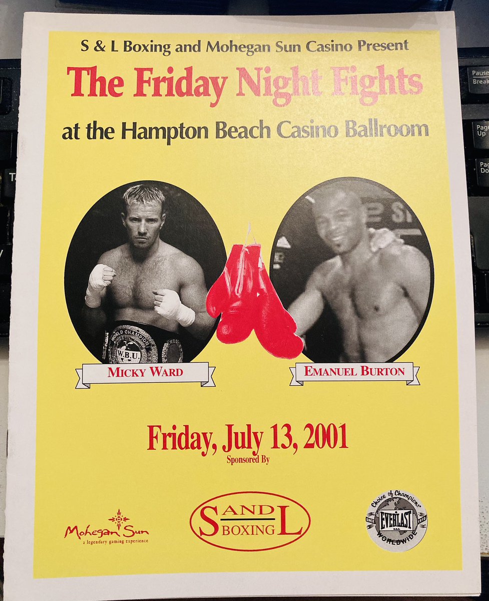 DanRafael1's tweet photo. Happy 51st birthday today to Emanuel Augustus, who fought everybody tough, gave Floyd one of his hardest fights &amp; was one half of the epic 2001 fight of the year in a decision loss to Micky Ward. Here is the extremely rare program in my #boxing collection. https://t.co/s7MWZ8Mgtq