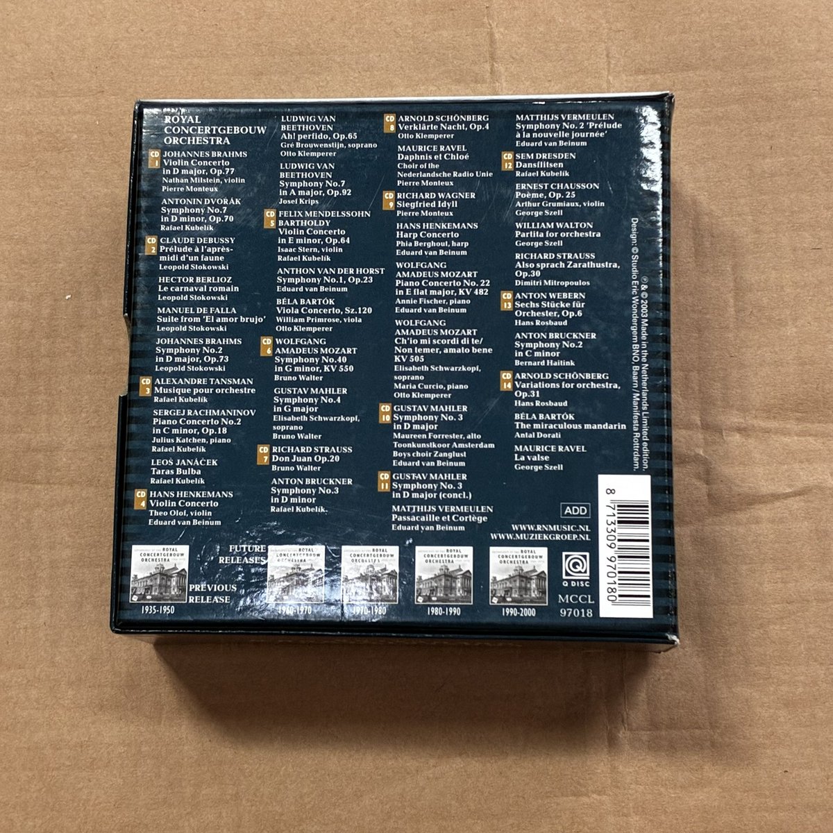 コンセルトヘボウアンソロジー、未架蔵vol.3が気になりますがvol.2も