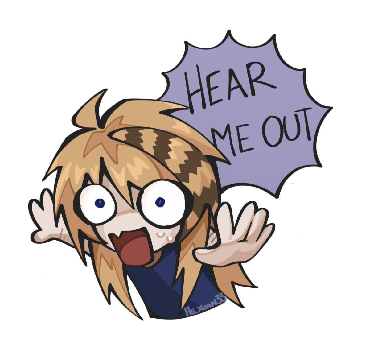 he_xuan33's tweet image. Silly emily emotes x33