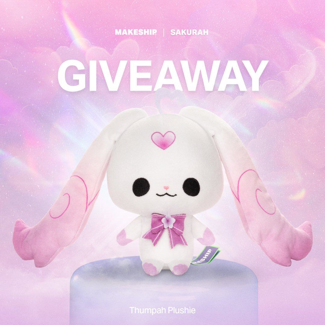 sakurahVT's tweet image. it’s giveaway time !! we’re giving you the chance to win 1 of 2 Thumpah plushies 🎉🌸

how to enter?

1. follow @makeship &amp;amp; @sakurahVT

2. RT this post

contest ends on January 5th. good luck !! 🩷