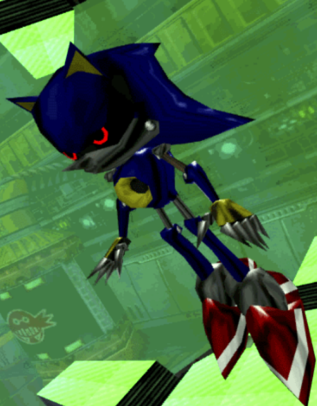 DashLilHog's tweet image. is there a good model rip of this guy. 
(Metal sonic from specifically the dreamcast ver of sa1)
modelers resource doesnt have him :L