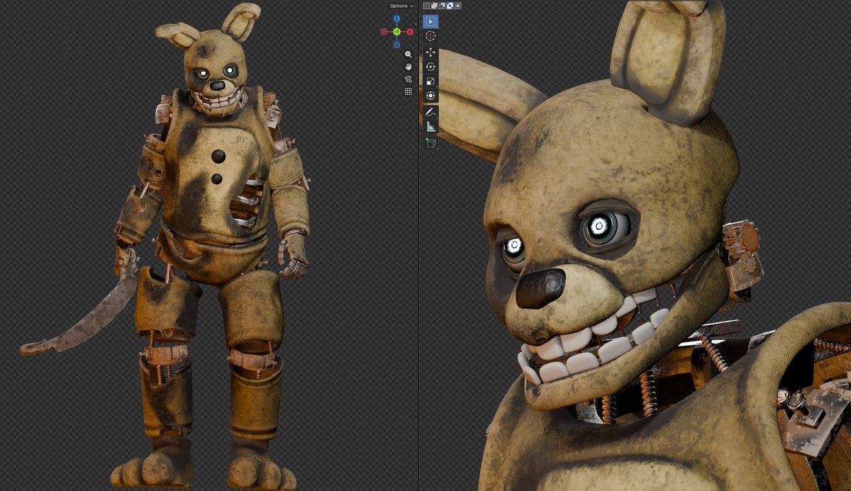 HuskyHidden's tweet image. the byellow brabbit 🤖
#FNAFMovie2 #SOTM