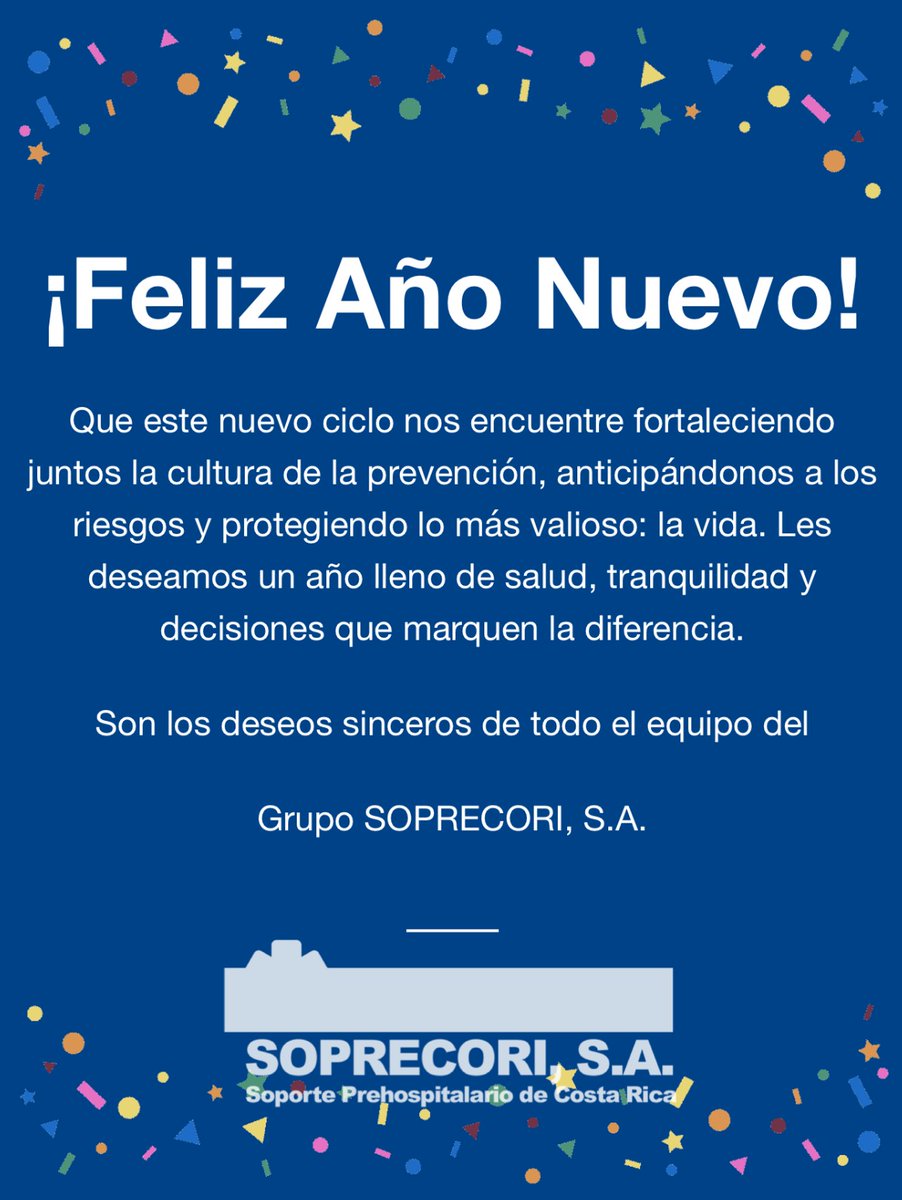 Grupo SOPRECORI, S.A.
Soporte Prehospitalario de Costa Rica
soprecorienlinea.com