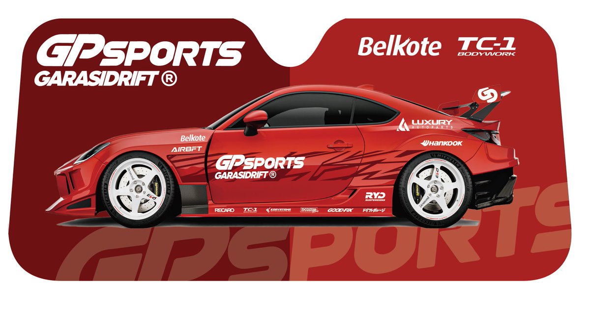 東京オートサロン2026にて発売🔥
GPSPORTSxVITOURTIREブース
中ホール411
ORIGINAL PREMIUM SUNSHADE オリジナルプレミアムサンシェード🕶️🌴
2500円税込！数量限定！お早めに📣