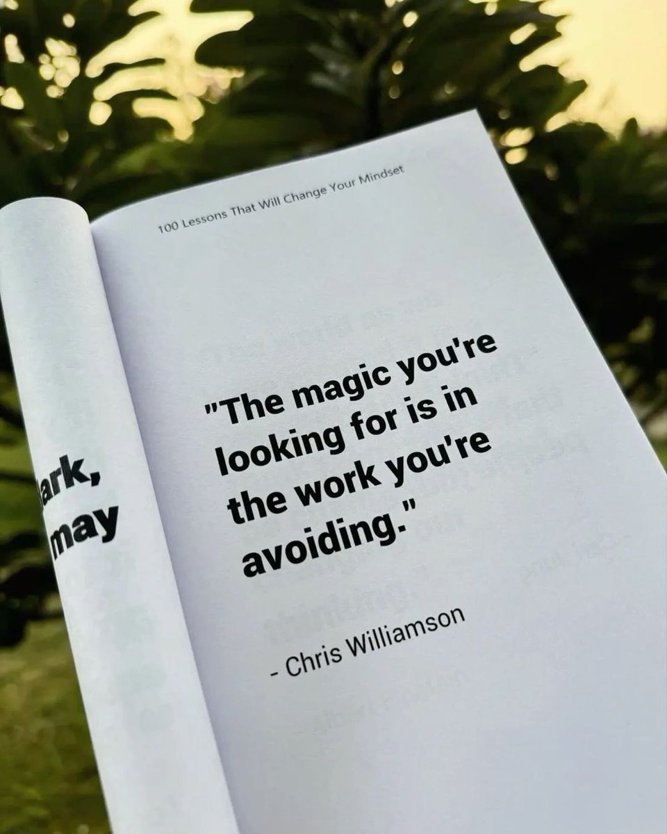 daljeetkau41786's tweet photo. "The magic you're looking for is in the work you're avoiding. Embrace the effort &amp; watch your mindset shift! 
#MindsetShift 
#Motivation https://t.co/tSga4KlZwv
