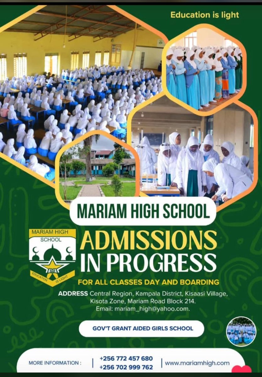 We don't just educate girls; we prepare young women for a complex world. An investment in her confidence, character, and capabilities. Where academic excellence meets unwavering support. A community that partners with you to nurture her potential. <a href="/ps_lukwago/">Dr. Asuman Lukwago</a> <a href="/JanetMuseveni/">Janet K Museveni</a>