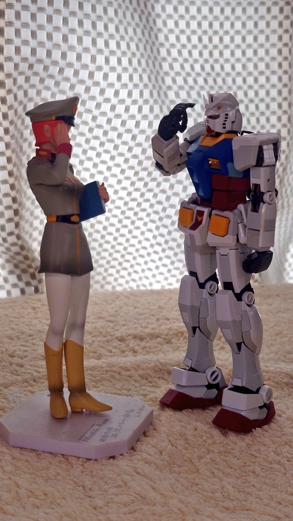 BRECE2006's tweet photo. マチルダ中尉に敬礼

#お正月プラモ展示会2026
#プラモデルライフ
#拡散希望
#おもちゃライフ https://t.co/ZXhN91l0LP