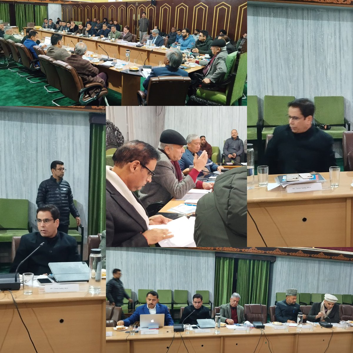 tanvirsadiq's tweet photo. Attended the JJM meeting in Jammu Legislative assembly chaired by Justice Hussnain Masoodi Sb, along with senior colleagues and officers. A productive and meaningful discussion where we stressed that the trust reposed in this committee must remain paramount and be honoured in both spirit and action.