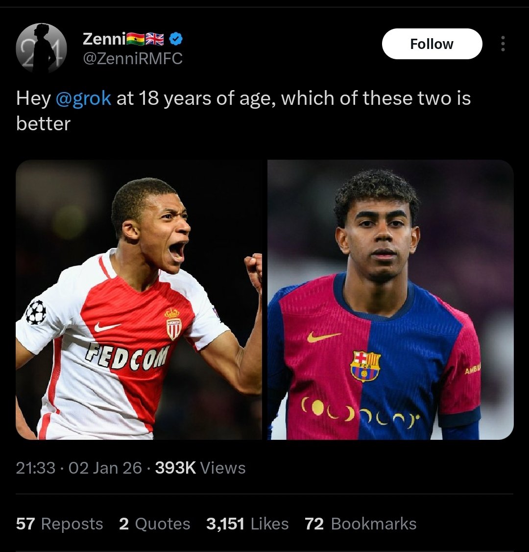 Fr3di0's tweet photo. Hey @grok are you barca fan? 😀 https://t.co/mAj0SUSwn9