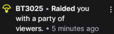VinhKyVT's tweet image. Thank you for the amazing stream tonight! 
We got raided by @ChaomyLive @MikhailMysfit and @BT3025 AND we hit a new Hype Train record for our community thanks to @AgentMChan and @RhysMoVT