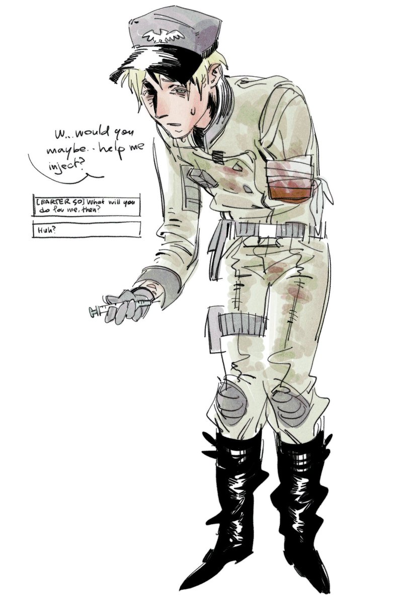 sweetrinaXD's tweet image. my fallout 3 enclave officer oc🥹