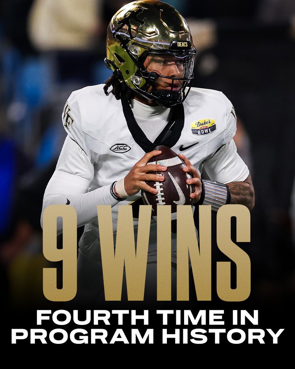 9-win season ☑️
Duke's Mayo Bowl Champions ☑️

What a first season at <a href="/WakeFB/">Wake Forest Football</a> under head coach Jake Dickert! 🎩