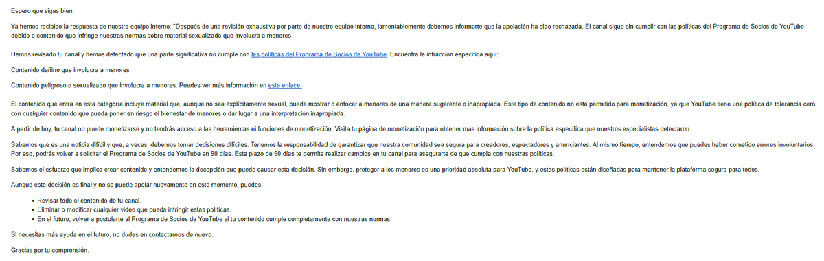 MagaGames03's tweet image. 🚨 URGENT @TeamYouTube: My channel was demonetized and my appeal rejected for "sexualized content involving minors." THIS IS A HUGE MISTAKE.

I am an ADULT creator who uses a FACE CAM in my videos. My content is Minecraft gameplay/myth-busting. There are NO real minors involved.
