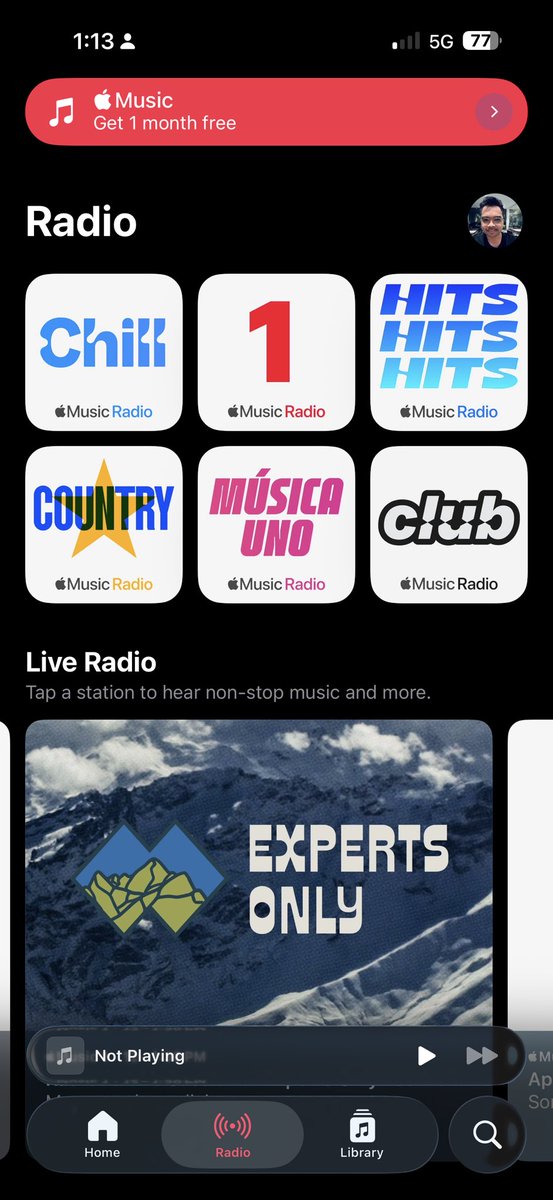 This radio feature on Apple Music mcm
menarik. Not available in Spotify.