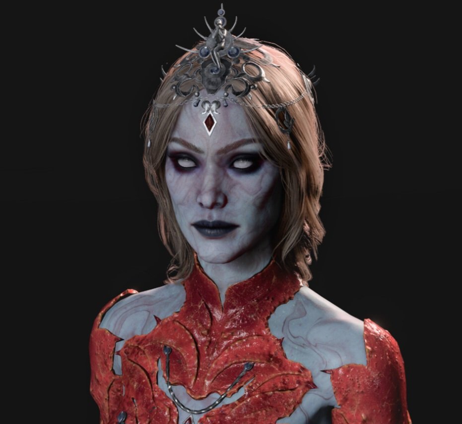 Can I complain about BG3 designs for a moment. Orin I love you but what the hell are you even wearing. How the hell am I supposed to draw this tiara.