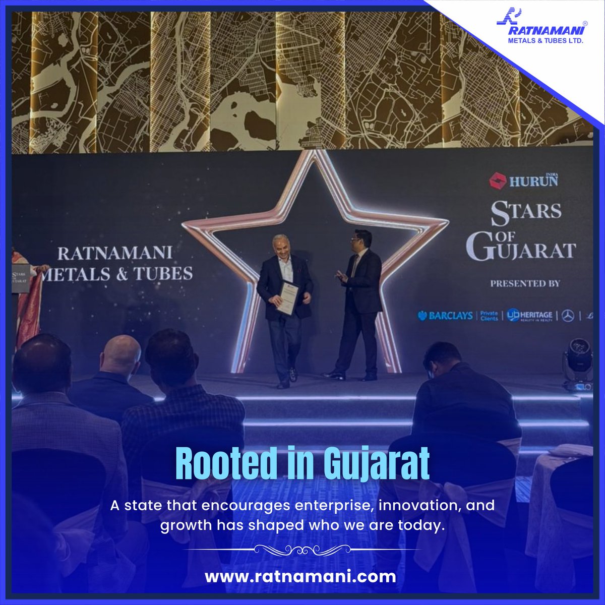 RMTLOfficial's tweet photo. (Part 2/2)

Rooted in Gujarat, Ratnamani is shaped by discipline and integrity. We accept this honour with gratitude and renewed responsibility to build with purpose and trust.

#RatnamaniMetalsAndTubes #GujaratPride #EngineeringExcellence #MadeInIndia https://t.co/JkQA3SYSfD