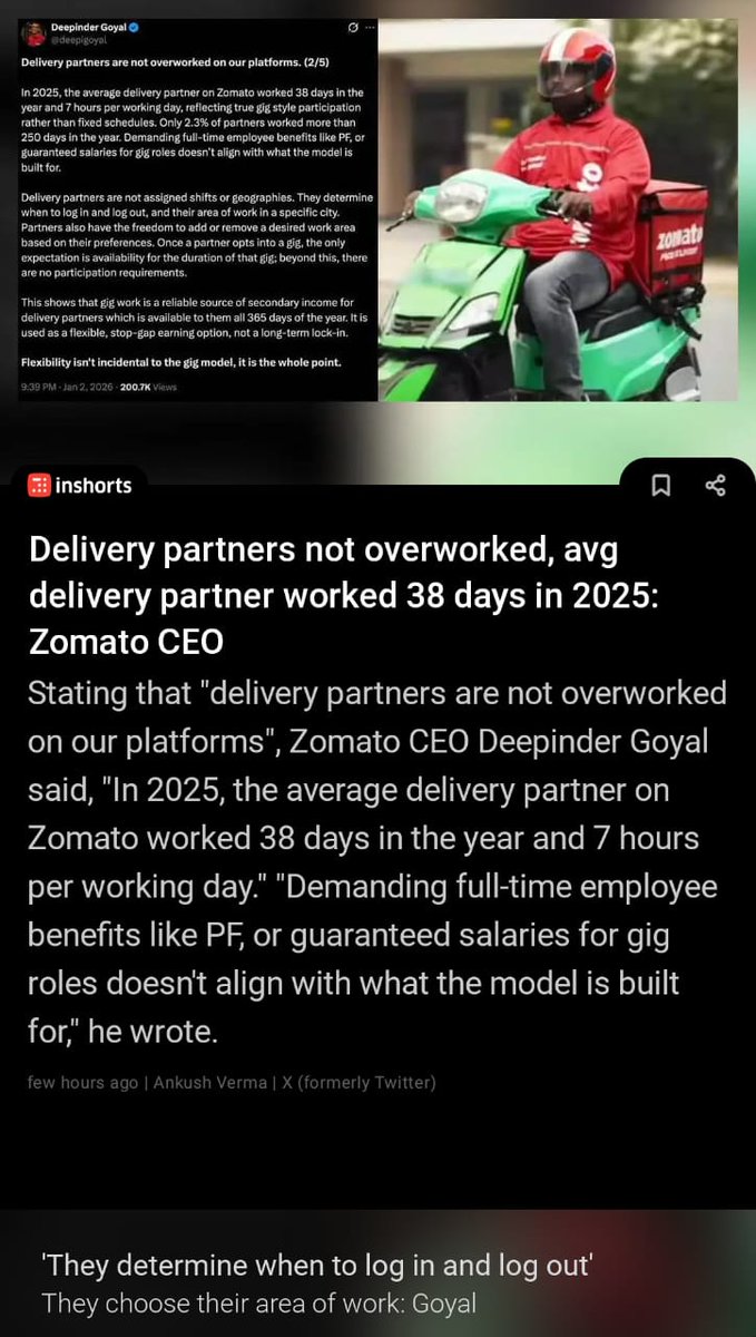 IshaSG's tweet image. Thank you @deepigoyal for bursting the bubble around #GigJobs #GigWorkers created by politicians - who either cry about unemployment or ask for anarchy..but do nothing on their own!

If anyone feels they deserve more, do more..stop playing the victim card!