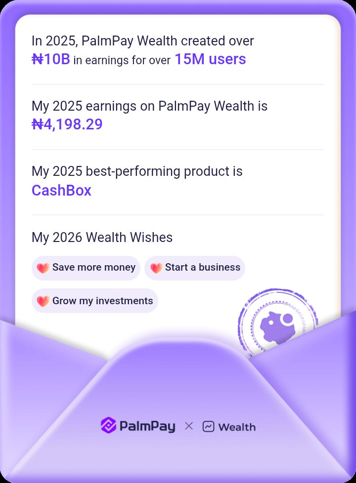 FredAutoRepairs's tweet image. Thanks ,PalmPay 2025 Wealth Journey