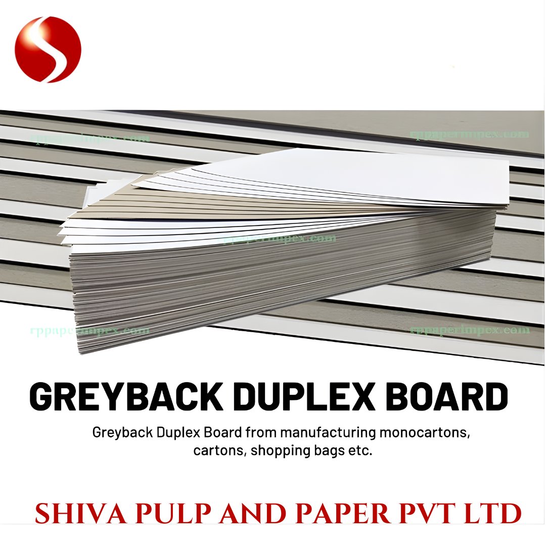 Shivapulppaper's tweet image. Greyback Duplex Board – Strength That Shapes Smart Packaging 📦

Engineered for durability and consistency, our Greyback Duplex Board is the preferred choice for monocartons, cartons, shopping bags, and commercial packaging applications. 

#GreybackDuplexBoard #DuplexPaper