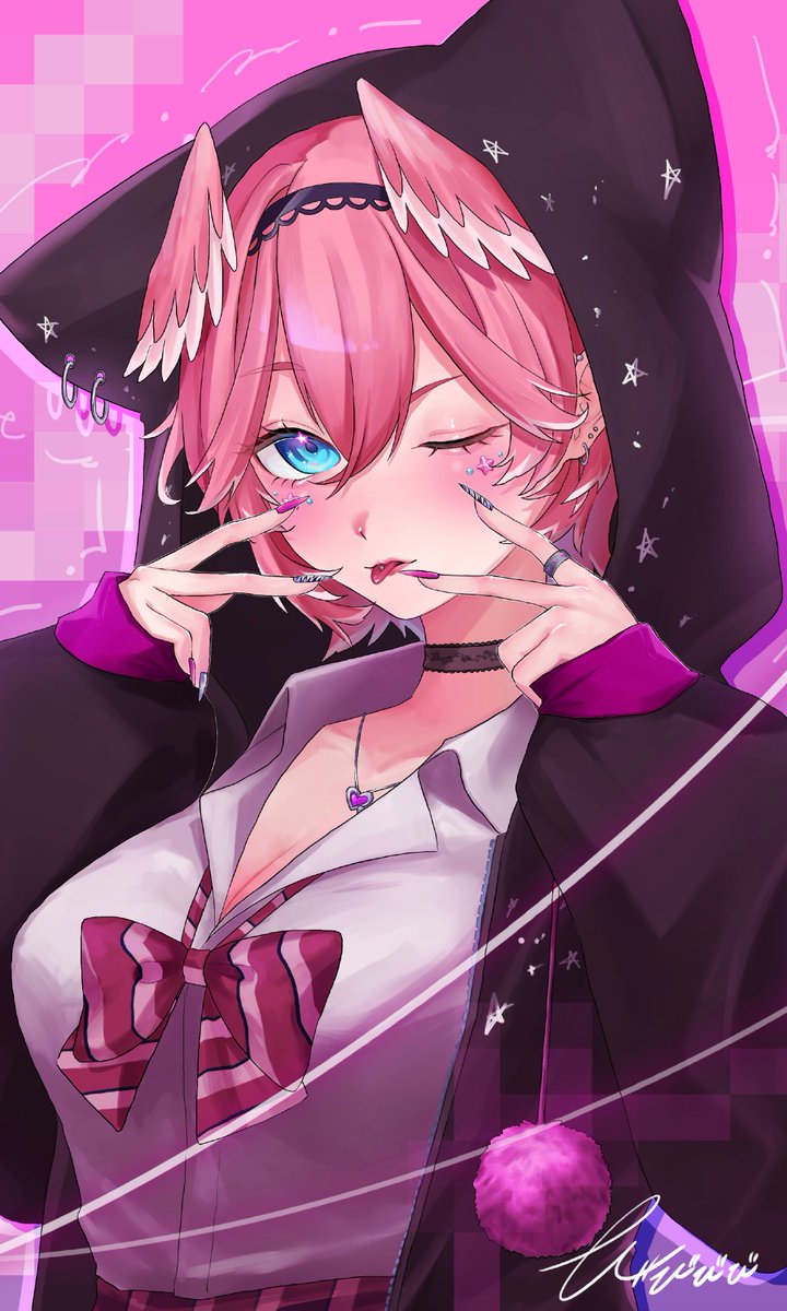 bibib_san0810's tweet image. #Luillust
ギャルって優勝だよねᶫᵒᵛᵉ💗