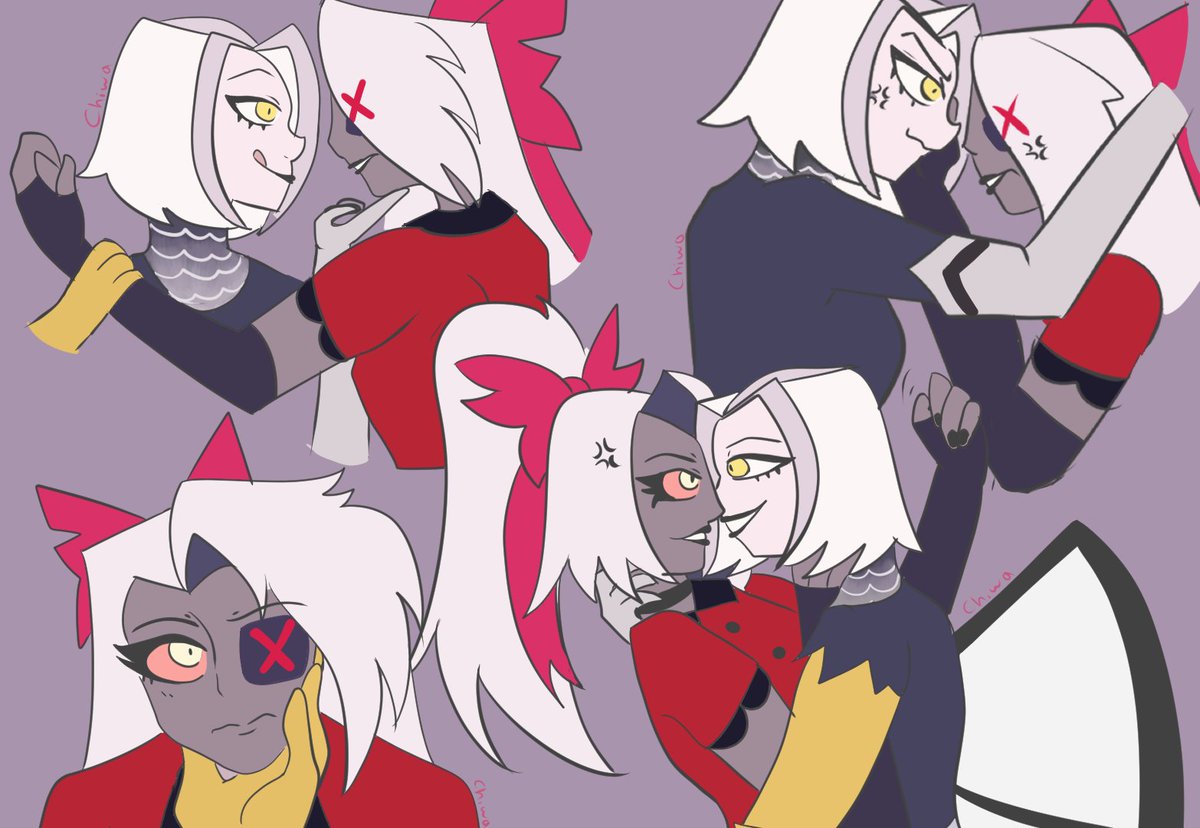 chiwacard's tweet photo. toxic yuri #bowspear #valute #hazbinhotel https://t.co/0iuXCvFyaG