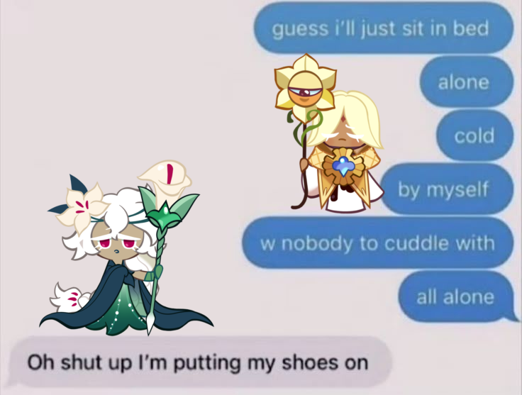 I think he can be a little insufferable, as a treat
#Purelily