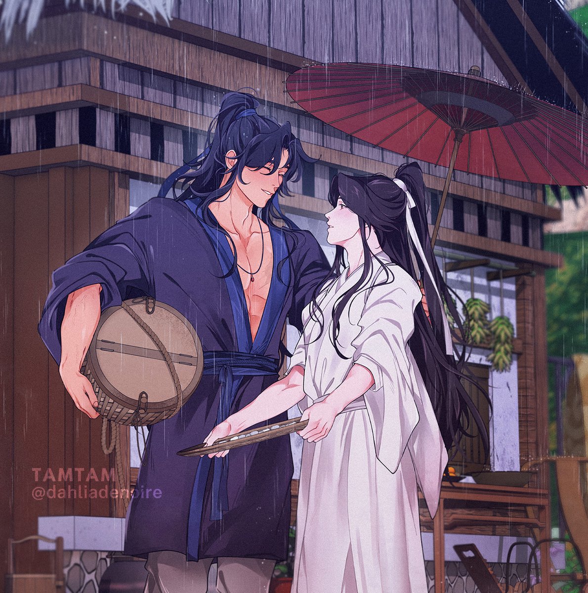 my illust for <a href="/2hasolarzine/">2HA Solar Terms Zine</a> ❤️☔ #2ha