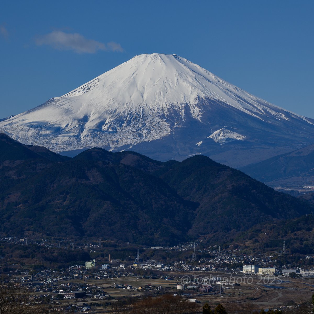 神奈川県大井町から望む 酒匂川越しに見る”富士山” ＠2026年1月3日撮影