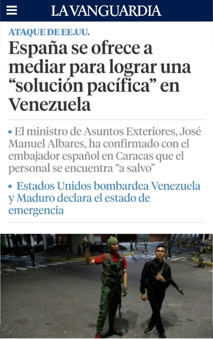 Desde el <a href="/Sup_Policia/">SUP</a> enviamos mucho ánimo a nuestros compañeros destacados en Caracas en la Embajada de España en #Venezuela
En estos momentos difíciles sabemos que gracias a la profesionalidad de nuestros compañeros de #PolicíaNacional saldrá todo bien