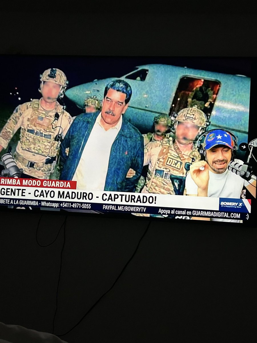 GabyPastrana089's tweet image. Primeras imagines de la
Captura de Nicolás Maduro 🇻🇪 #Venezuela #Caracas