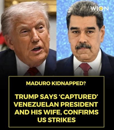 mashaweb3's tweet image. So apparently it’s fine now to kidnap another country’s president.

If reports are true, the US just carried out strikes on foreign soil and removed a sitting head of state.

  - No UN mandate.
  - No international court.
  - No global vote.

Just power.

Call it “national…