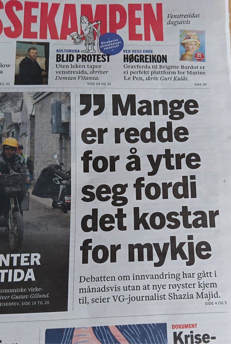 De fleste som er redde for å ytre seg i innvandringsdebatten er de som er redde for å oppfattes som rasister hvis de sier ett kritisk ord, så også der tar du feil,Shazia Majid...