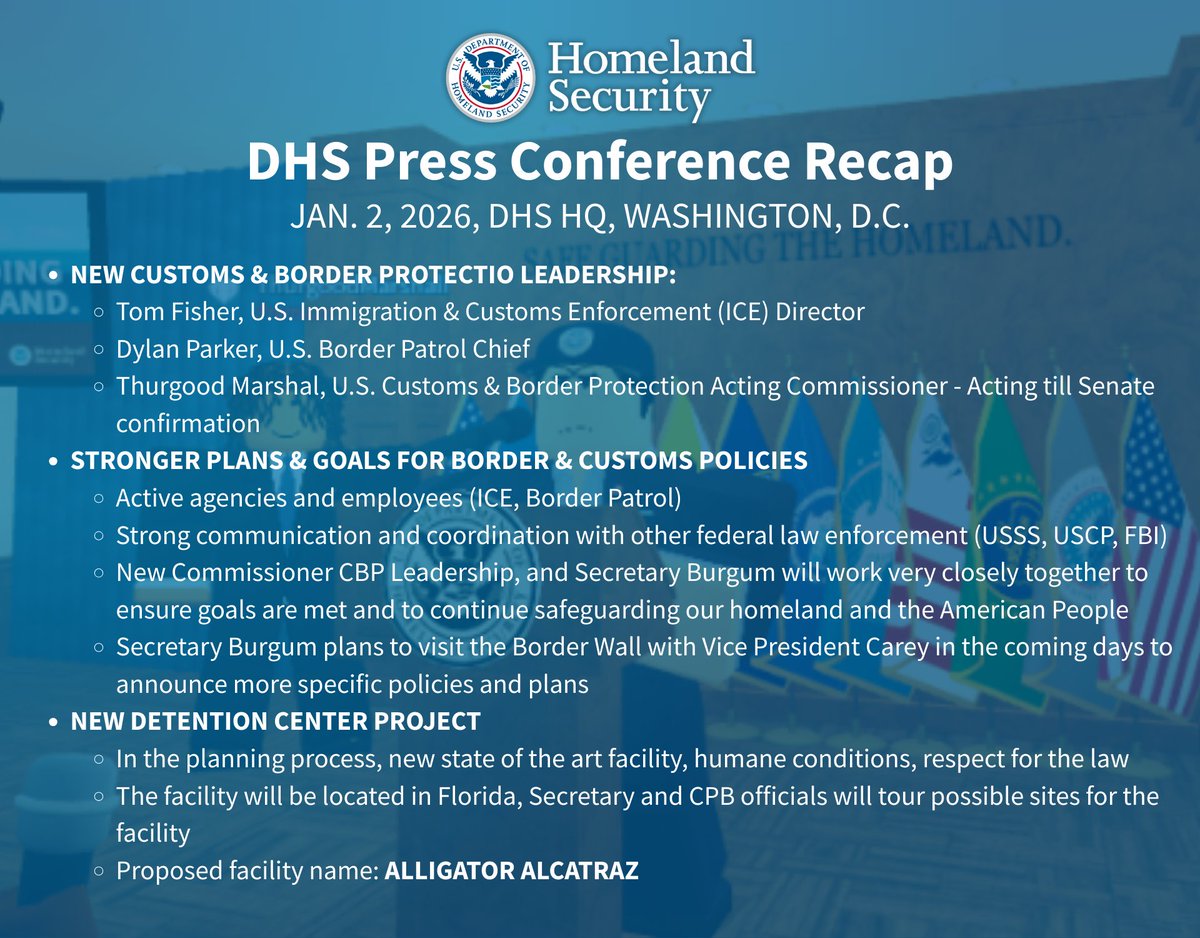 BUSA Department of Homeland Security tweet media