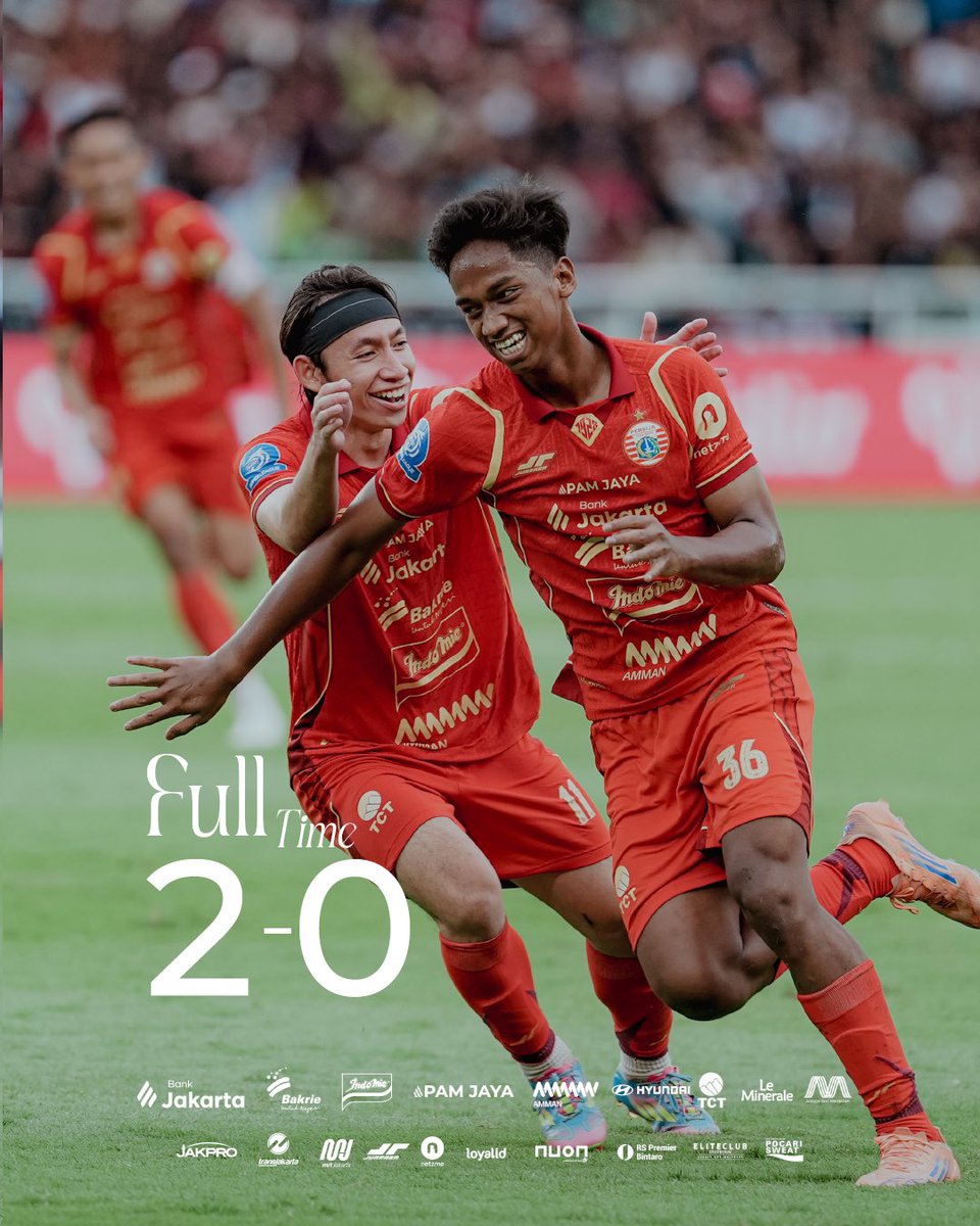 Full-Time : Persija 2-0 Persijap Jepara

#PersijaDay #BRISuperLeague #Persija