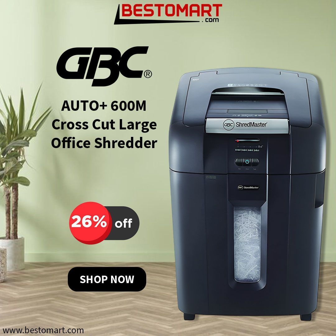 bestomart's tweet image. Get the Efficient &amp;amp; Fast Shredding with 'GBC AUTO+ 600M Cross Cut Large Office Shredder G2020600M'. Shop Now!

BESTOMART - The Pride of Indian E-commerce.
For more, Visit: tinyurl.com/3m7nmu5p
Contact us: +91 87541 11207

#BestomartIndia#GBC #OfficeShredder #PaperShredder