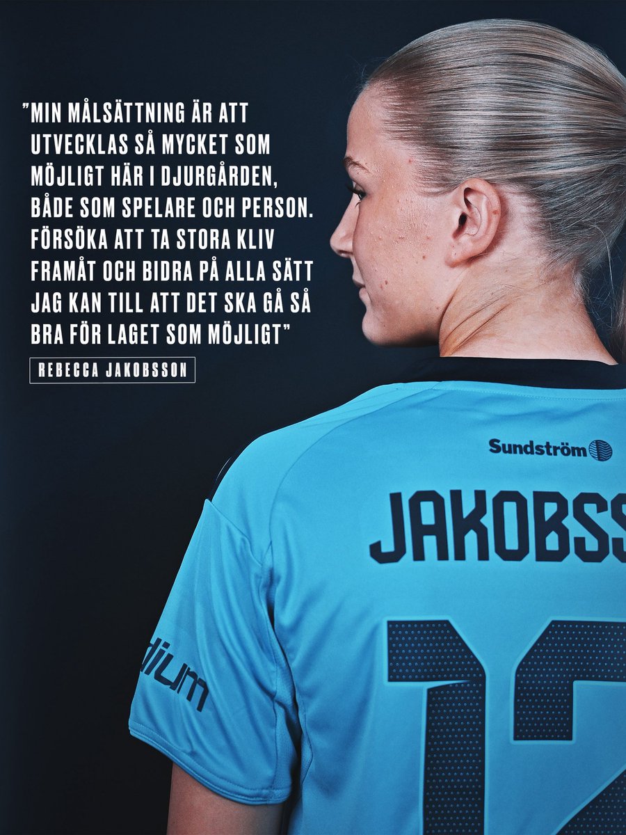 DIF_Fotboll's tweet image. ✍️ Välkommen Rebecca Jakobsson!
Den 2008-födda talangfulla ytterbacken ansluter från IK Uppsala de kommande tre säsongerna

– Otroligt kul att allt är klart. Det känns nästan för bra för att vara sant och det här är en dröm som jag haft länge

dif.se/nyheter/2026/v…