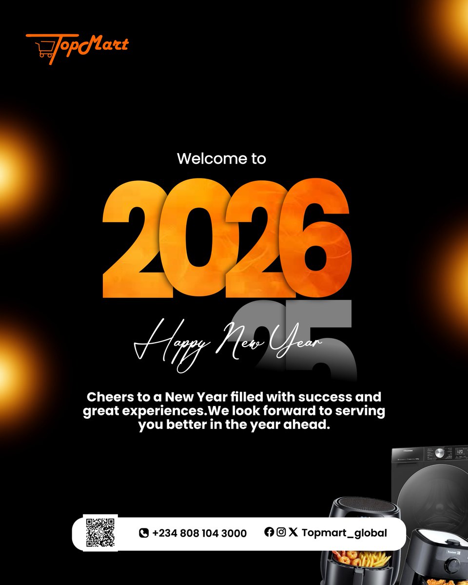 topmart_global's tweet photo. Happy New Year!
Cheers to a new year filled with success and great experience. https://t.co/qohCxUEBq1
