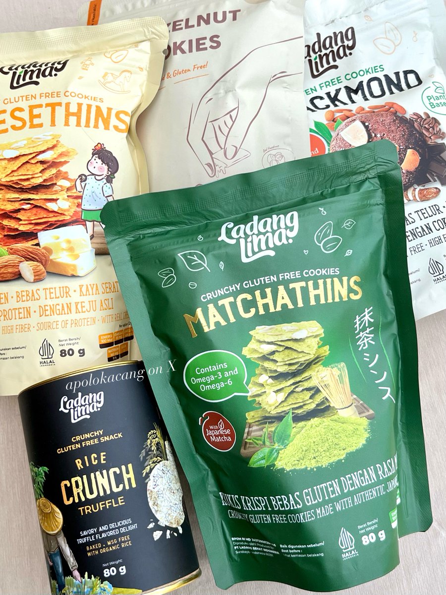 apolokacang's tweet photo. i’m sooo in love with this LADANG LIMA snacks… gluten-free but the taste??? literally ENAK BANGET😭☝🏼 https://t.co/FI7Jivt1aG