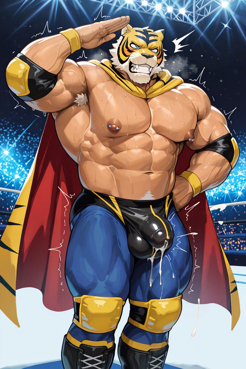 下一次更新的角色预计是这个，姿势和场景还没想好，先放张草图，看看有没有什么建议。要是没有更好的建议的话，那就打算用这个造型来细化了。
话说回来，真的很喜欢摔角风格的人设🥰